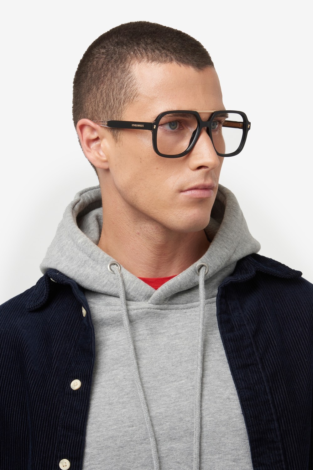 Occhiali da vista Dsquared2 D2 0145 108861 807 colore black forma quadrato 