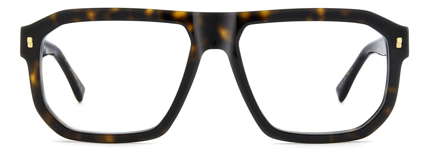 Occhiali da vista Dsquared2 D2 0146 108862 086 colore havana forma rettangolare 
