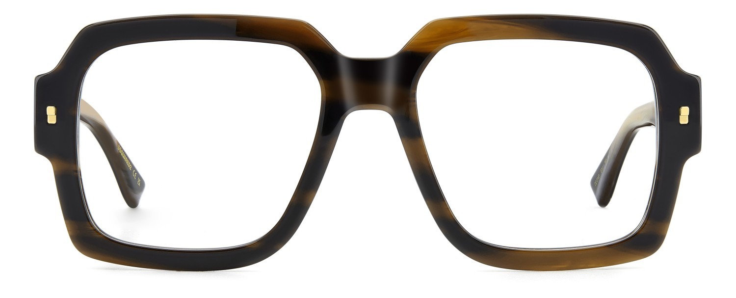 Occhiali da vista Dsquared2 D2 0148 108865 EX4 colore brown horn forma quadrato 