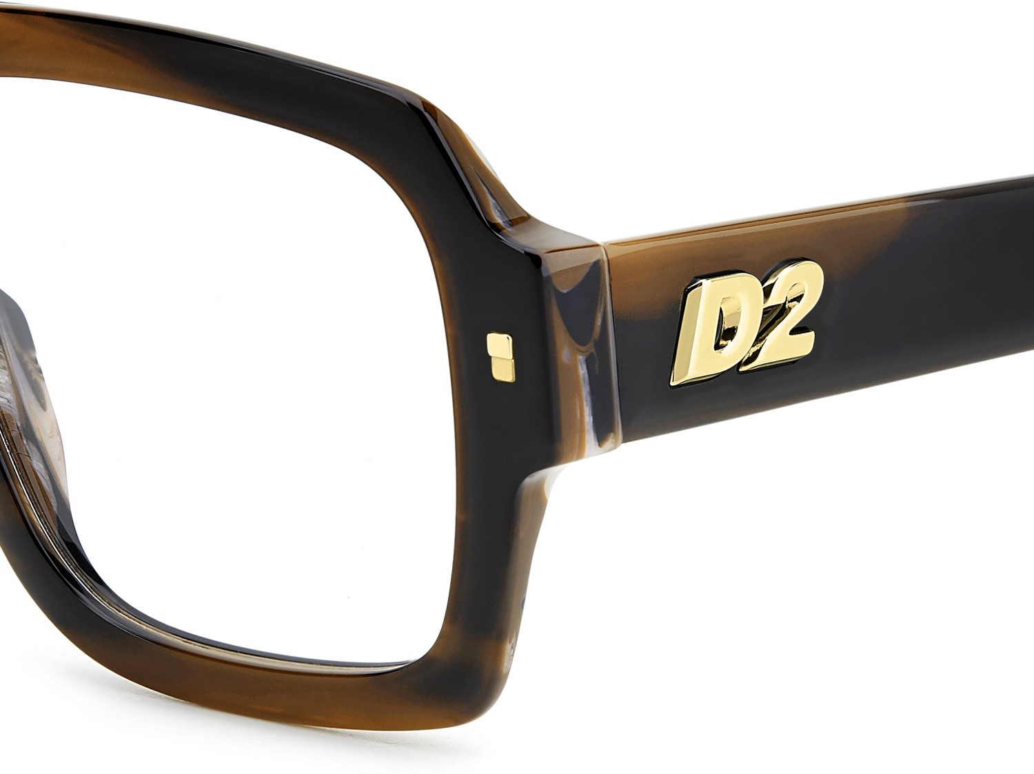 Occhiali da vista Dsquared2 D2 0148 108865 EX4 colore brown horn forma quadrato 