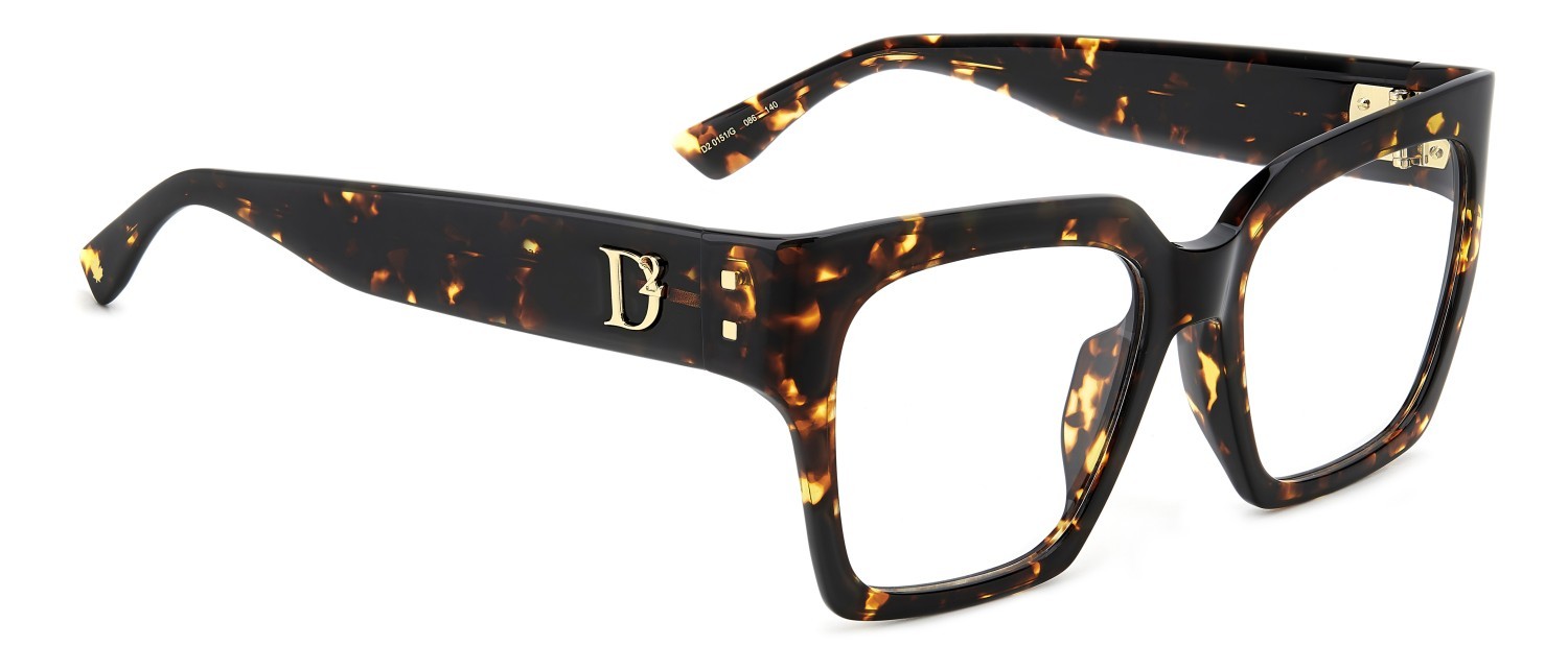 Occhiali da vista Dsquared2 D2 0151/G 108866 086 colore havana forma rettangolare 