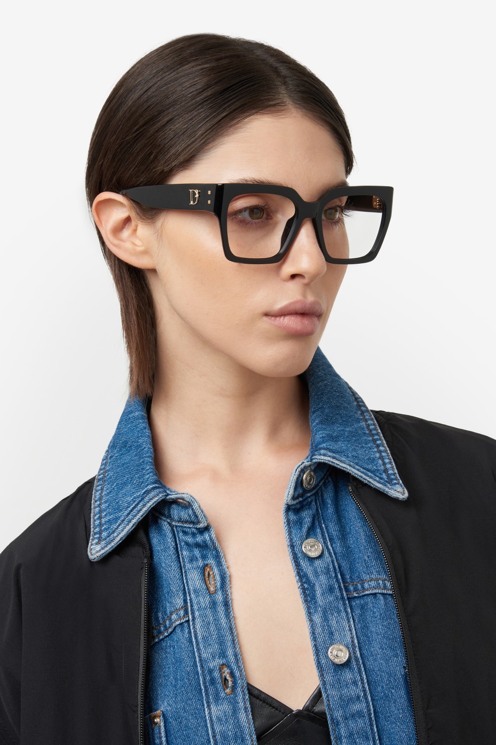 Occhiali da vista Dsquared2 D2 0151/G 108866 807 colore black forma rettangolare 
