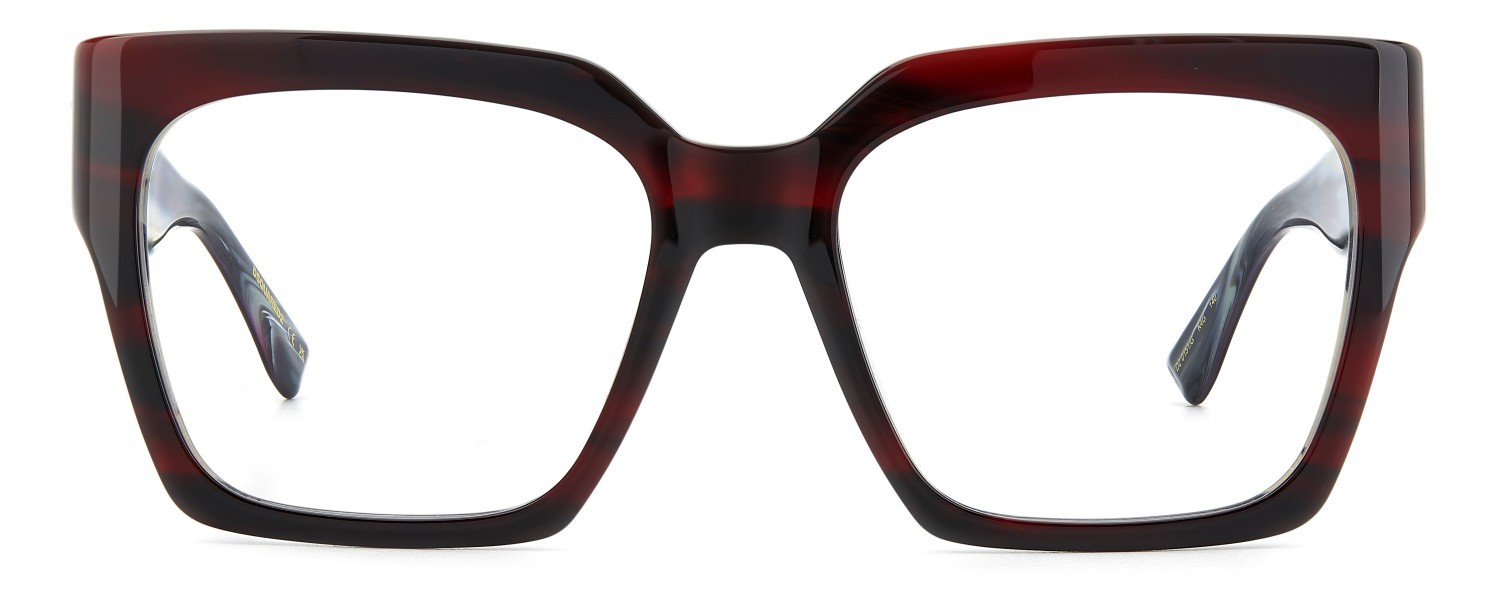 Occhiali da vista Dsquared2 D2 0151/G 108866 K4G colore burgundy horn forma rettangolare 