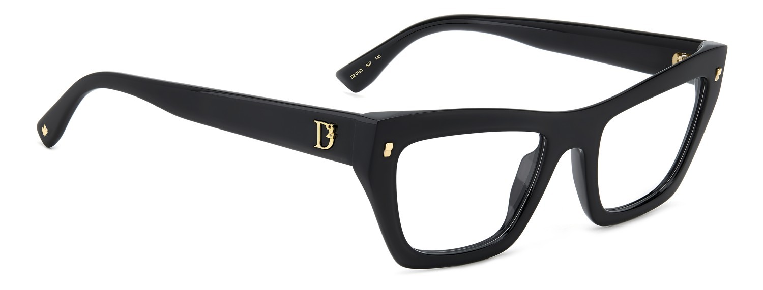 Occhiali da vista Dsquared2 D2 0153 108868 807 colore black forma rettangolare 