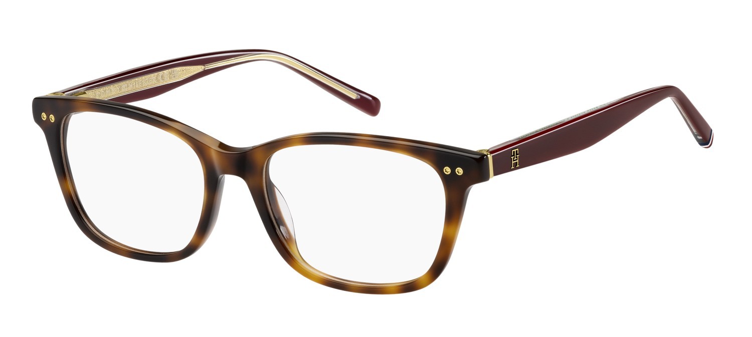 Occhiali da vista Tommy Hilfiger Th 2162 108871 9N4 colore havana brown forma rettangolare 