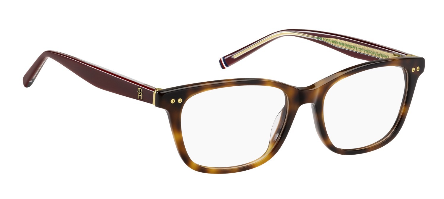 Occhiali da vista Tommy Hilfiger Th 2162 108871 9N4 colore havana brown forma rettangolare 