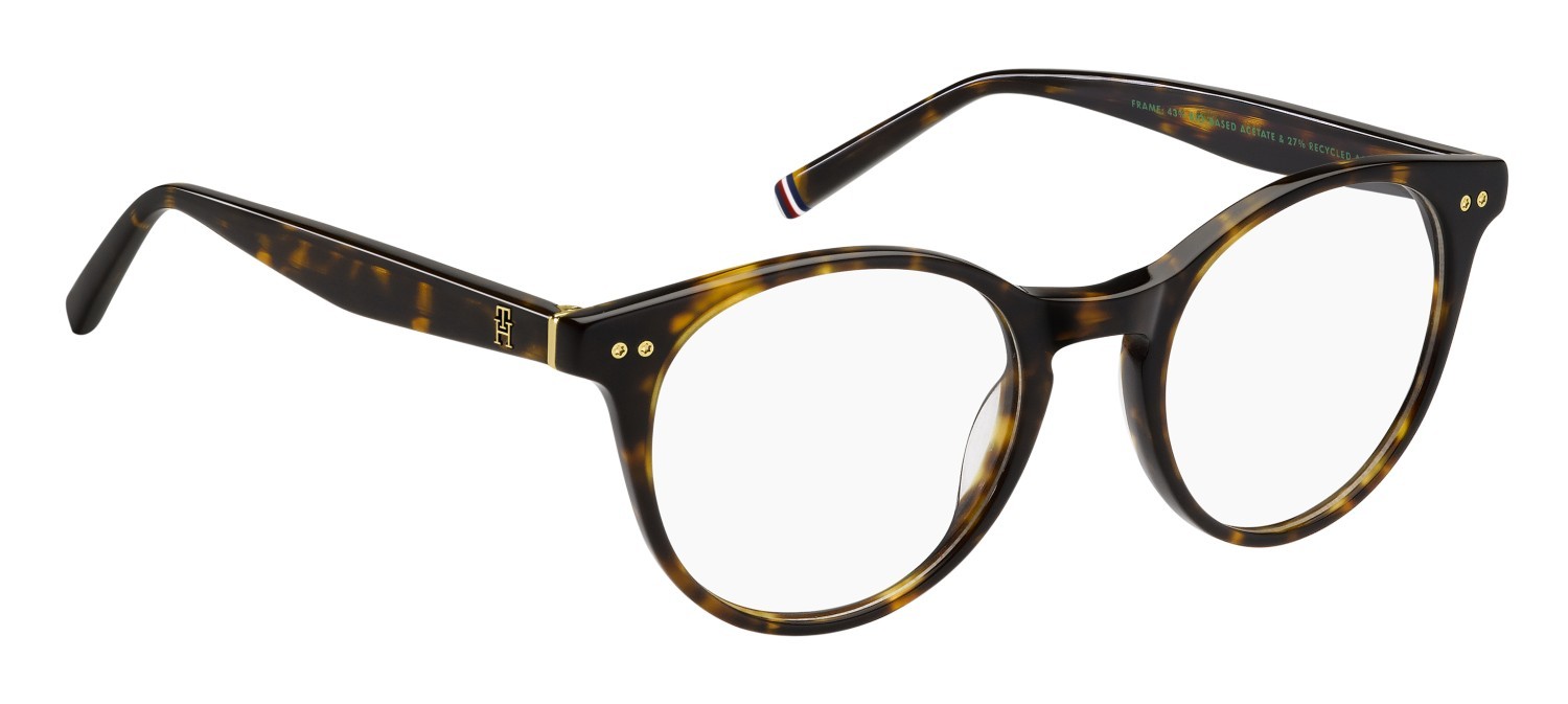Occhiali da vista Tommy Hilfiger Th 2161 108872 086 colore havana forma pantos 