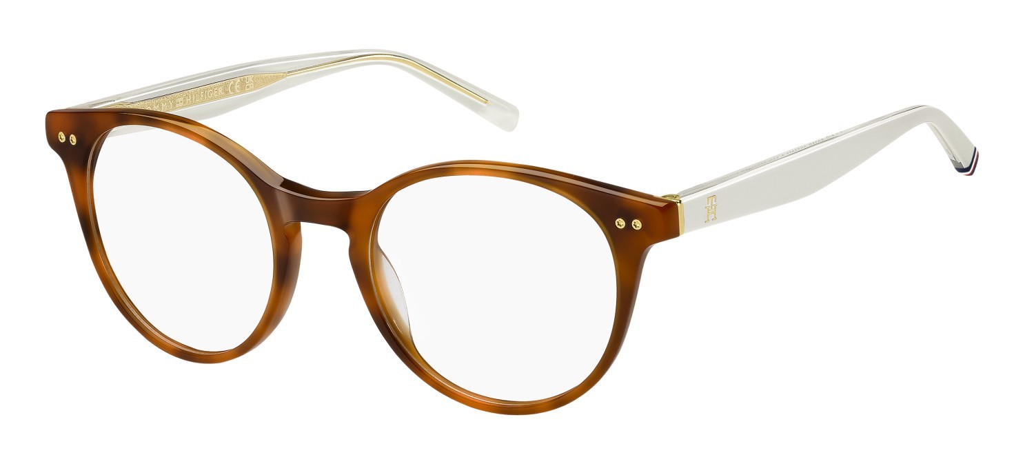 Occhiali da vista Tommy Hilfiger Th 2161 108872 0UC colore red havana forma pantos 