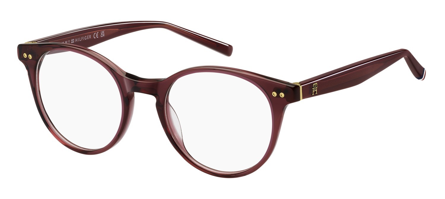 Occhiali da vista Tommy Hilfiger Th 2161 108872 LHF colore burgundy forma pantos 