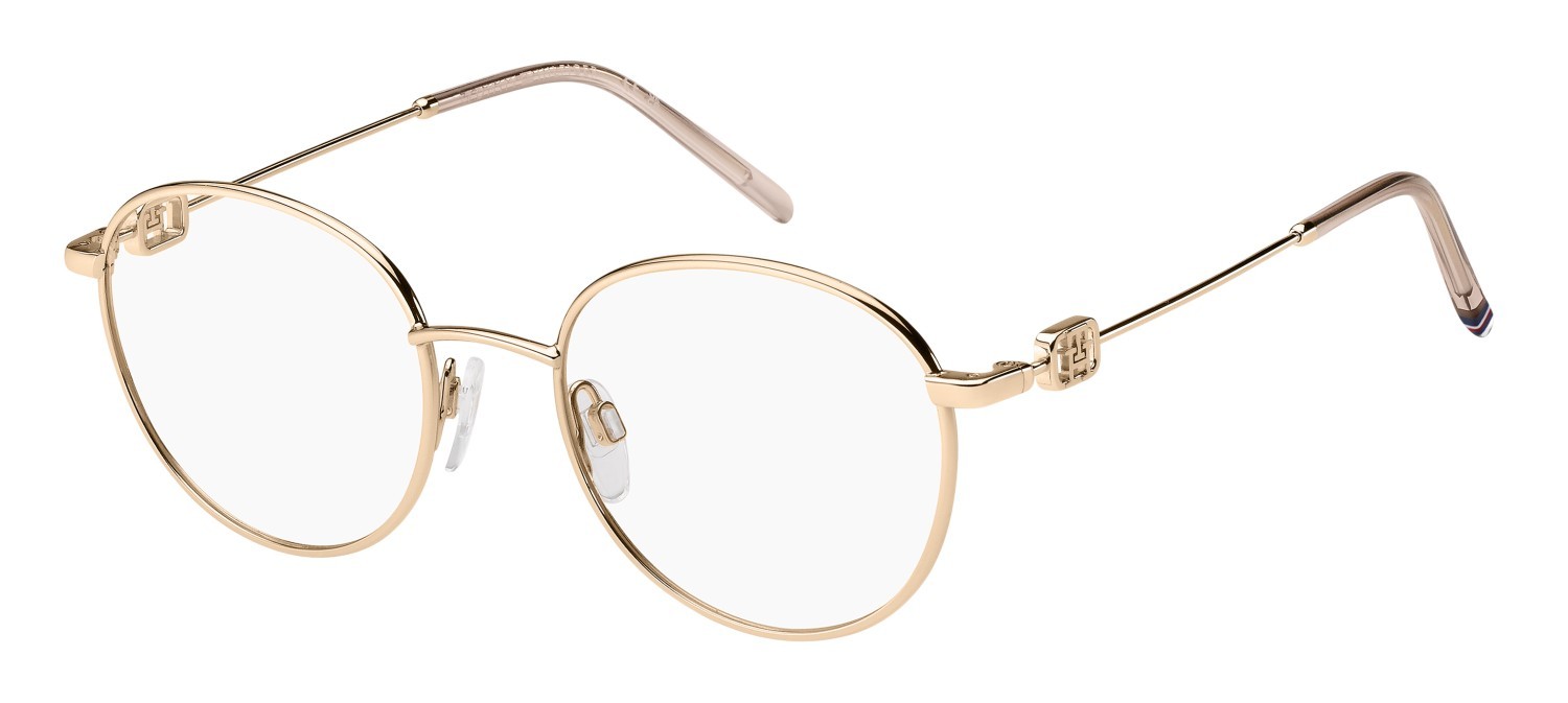 Occhiali da vista Tommy Hilfiger Th 2152 108884 DDB colore gold copper forma pantos 