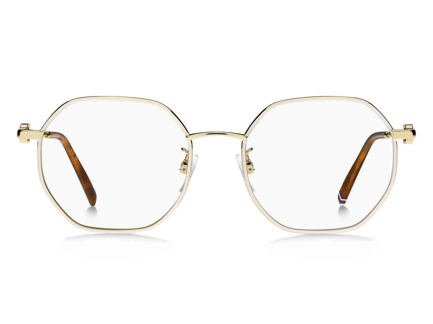 Occhiali da vista Tommy Hilfiger Th 2168/F 108885 VVP colore gold ivory forma rettangolare 