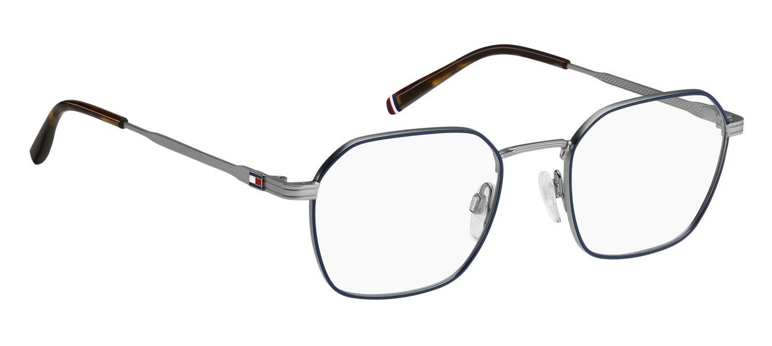 Occhiali da vista Tommy Hilfiger Th 2134 108886 KU0 colore matte blue ruthenium forma rettangolare 