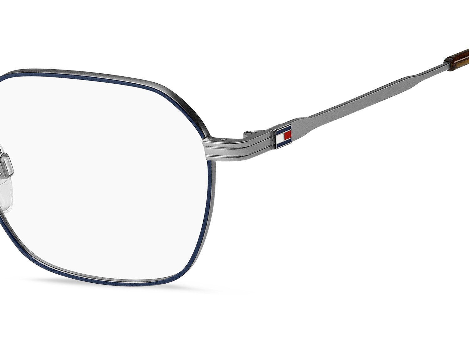Occhiali da vista Tommy Hilfiger Th 2134 108886 KU0 colore matte blue ruthenium forma rettangolare 