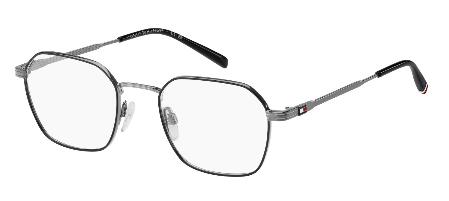 Eyeglasses Tommy Hilfiger Th 2134 108886 TI7 color matte black ruthenium shape rectangle 