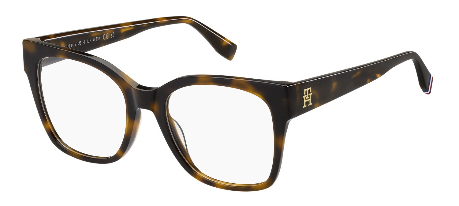Eyeglasses Tommy Hilfiger Th 2157 108887 086 color havana shape rectangle 