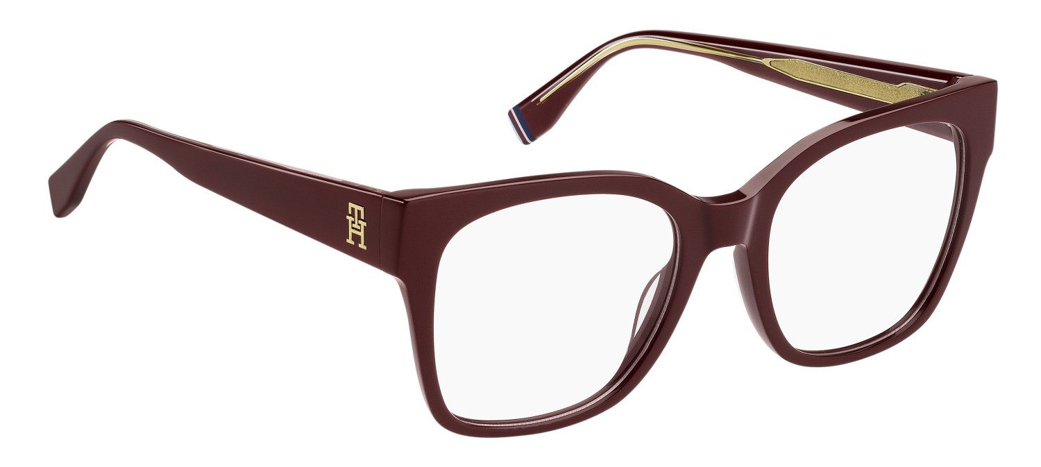 Occhiali da vista Tommy Hilfiger Th 2157 108887 LHF colore burgundy forma rettangolare 