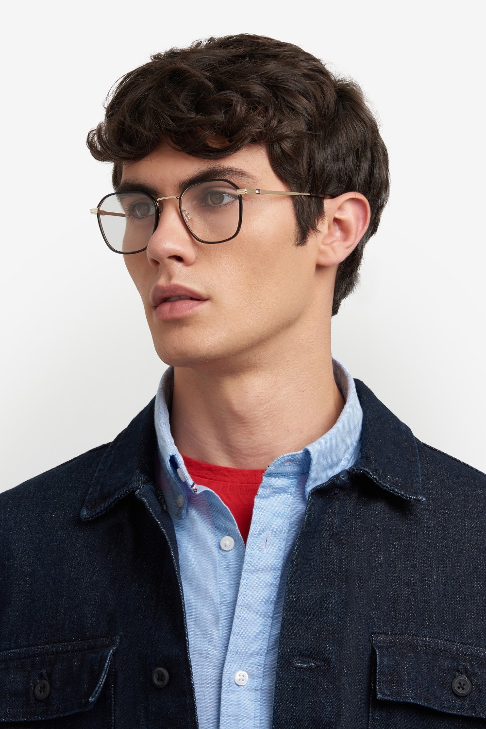 Occhiali da vista Tommy Hilfiger Th 2136 108888 RHL colore gold black_ forma rettangolare 