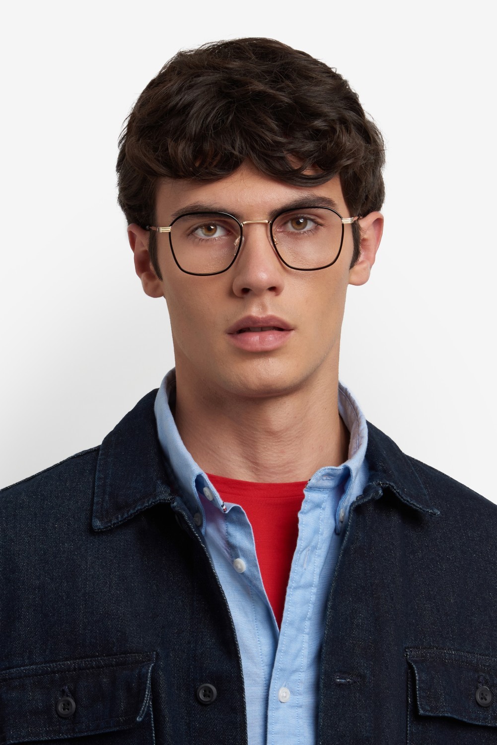Occhiali da vista Tommy Hilfiger Th 2136 108888 RHL colore gold black_ forma rettangolare 