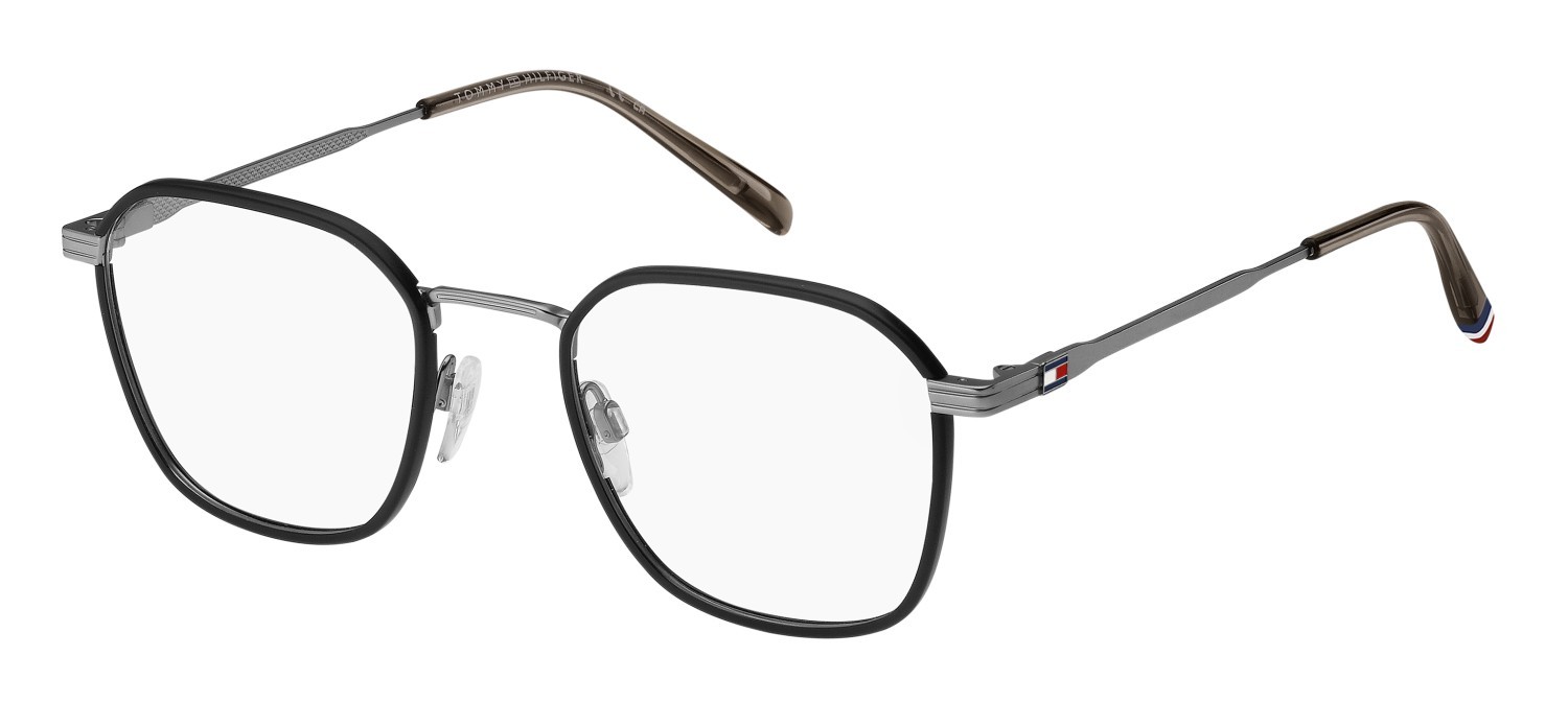 Eyeglasses Tommy Hilfiger Th 2136 108888 SVK color matte ruthenium black shape rectangle 