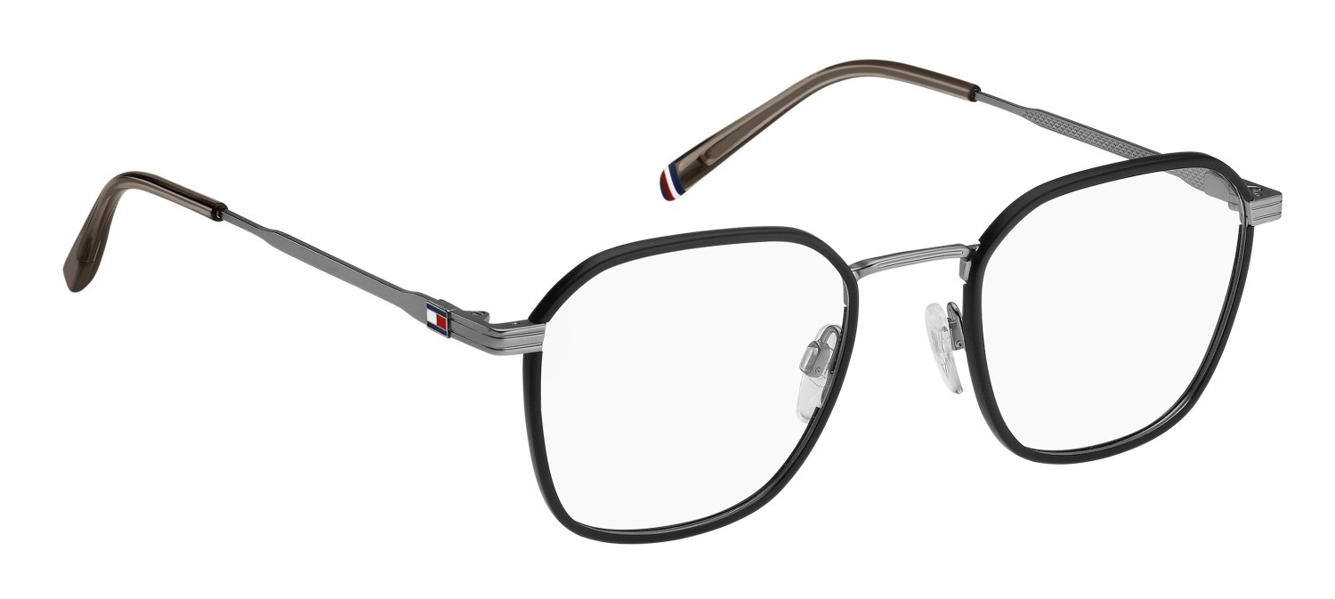 Eyeglasses Tommy Hilfiger Th 2136 108888 SVK color matte ruthenium black shape rectangle 
