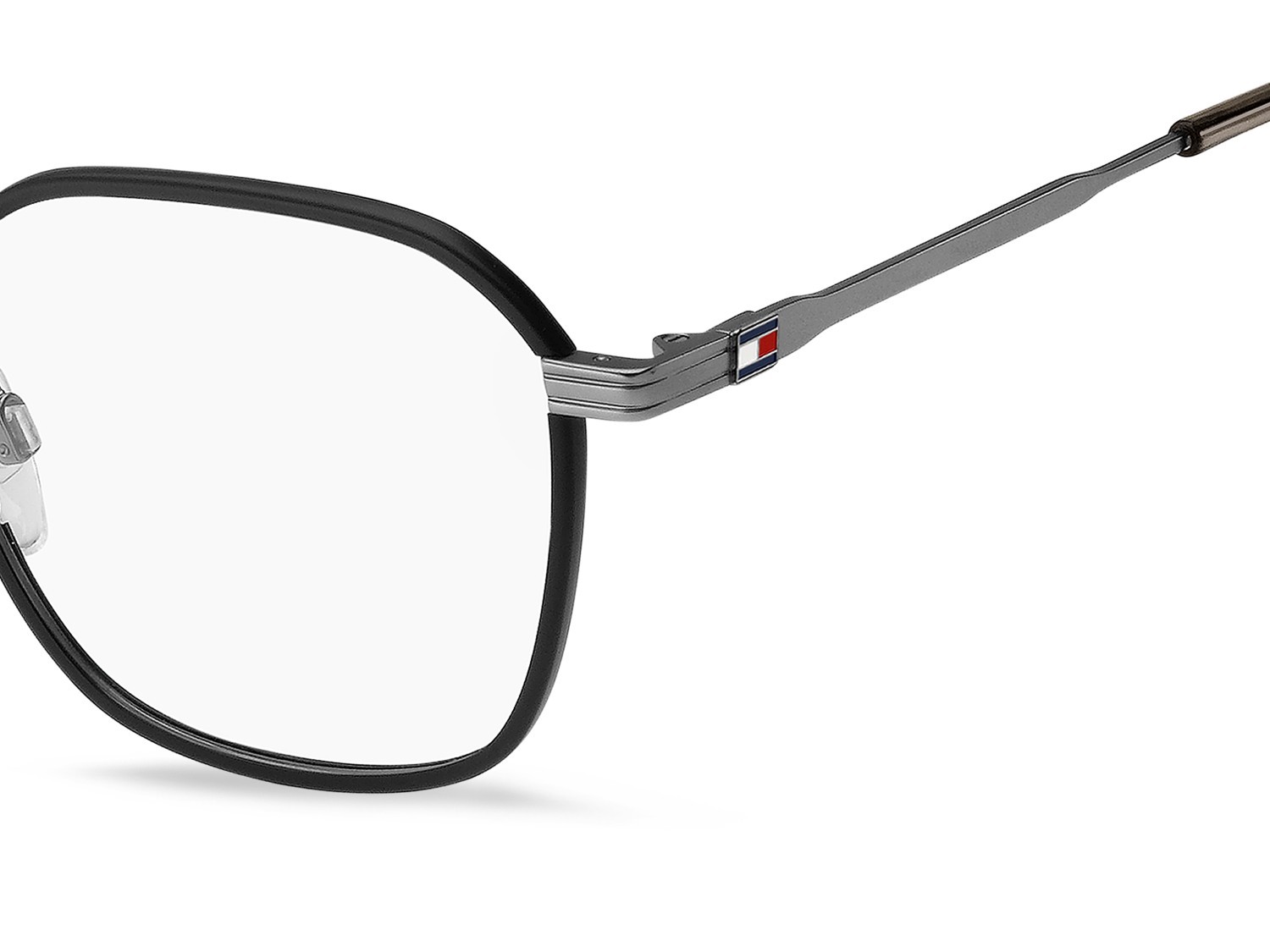 Eyeglasses Tommy Hilfiger Th 2136 108888 SVK color matte ruthenium black shape rectangle 