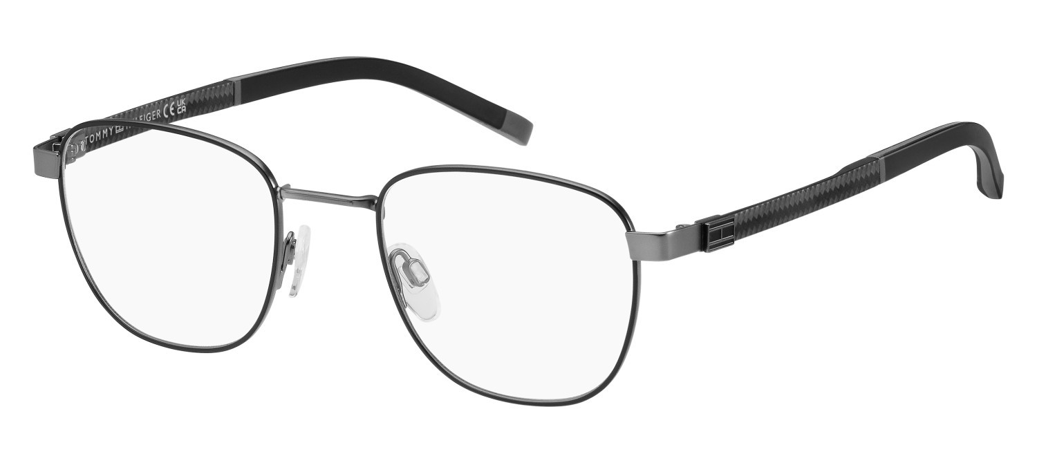 Eyeglasses Tommy Hilfiger Th 2140 108889 TI7 color matte black ruthenium shape rectangle 