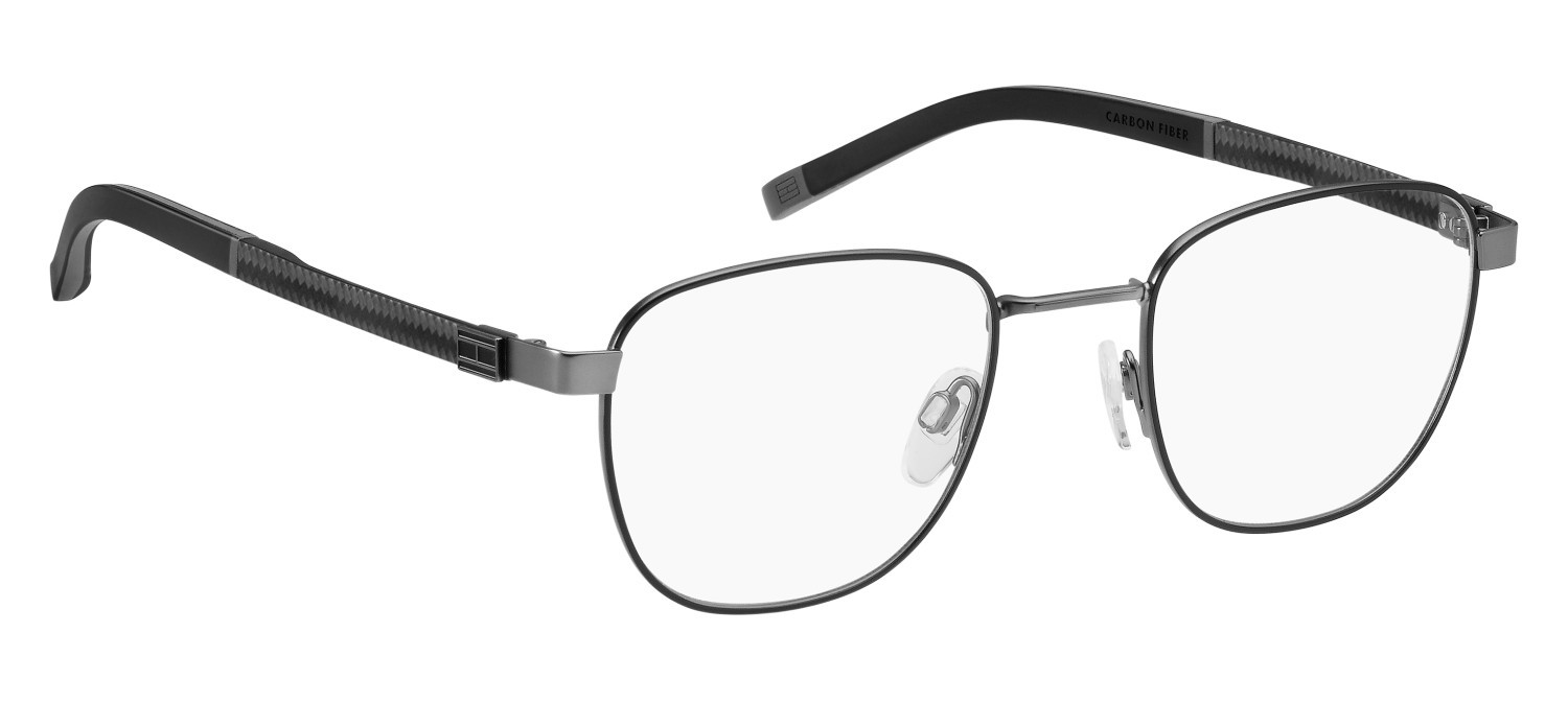 Eyeglasses Tommy Hilfiger Th 2140 108889 TI7 color matte black ruthenium shape rectangle 