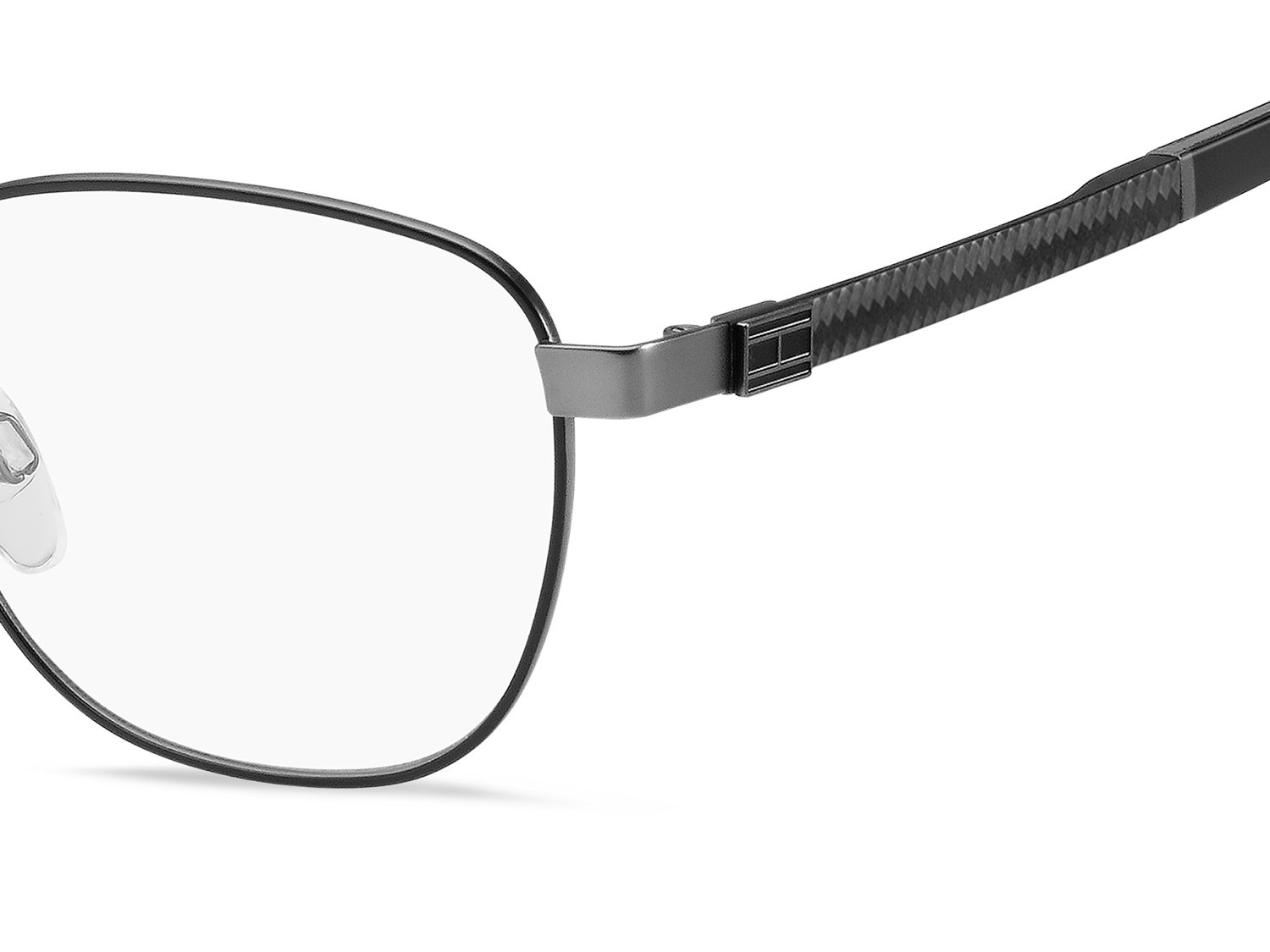 Eyeglasses Tommy Hilfiger Th 2140 108889 TI7 color matte black ruthenium shape rectangle 
