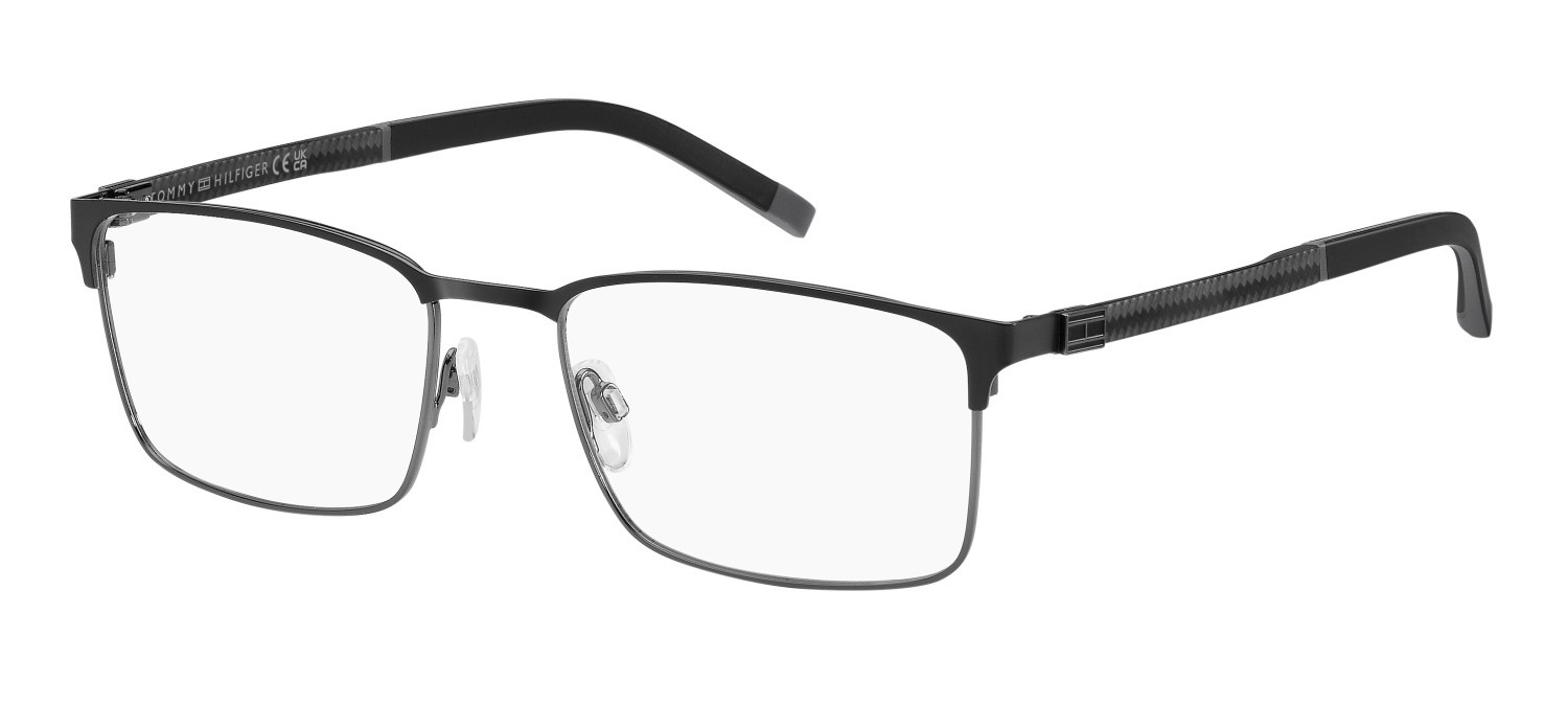Occhiali da vista Tommy Hilfiger Th 2139 108891 TI7 colore matte black ruthenium forma rettangolare 