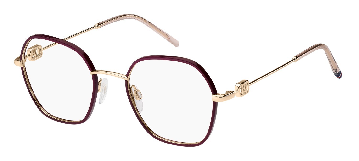 Occhiali da vista Tommy Hilfiger Th 2153 108892 NOA colore gold burgundy forma rettangolare 