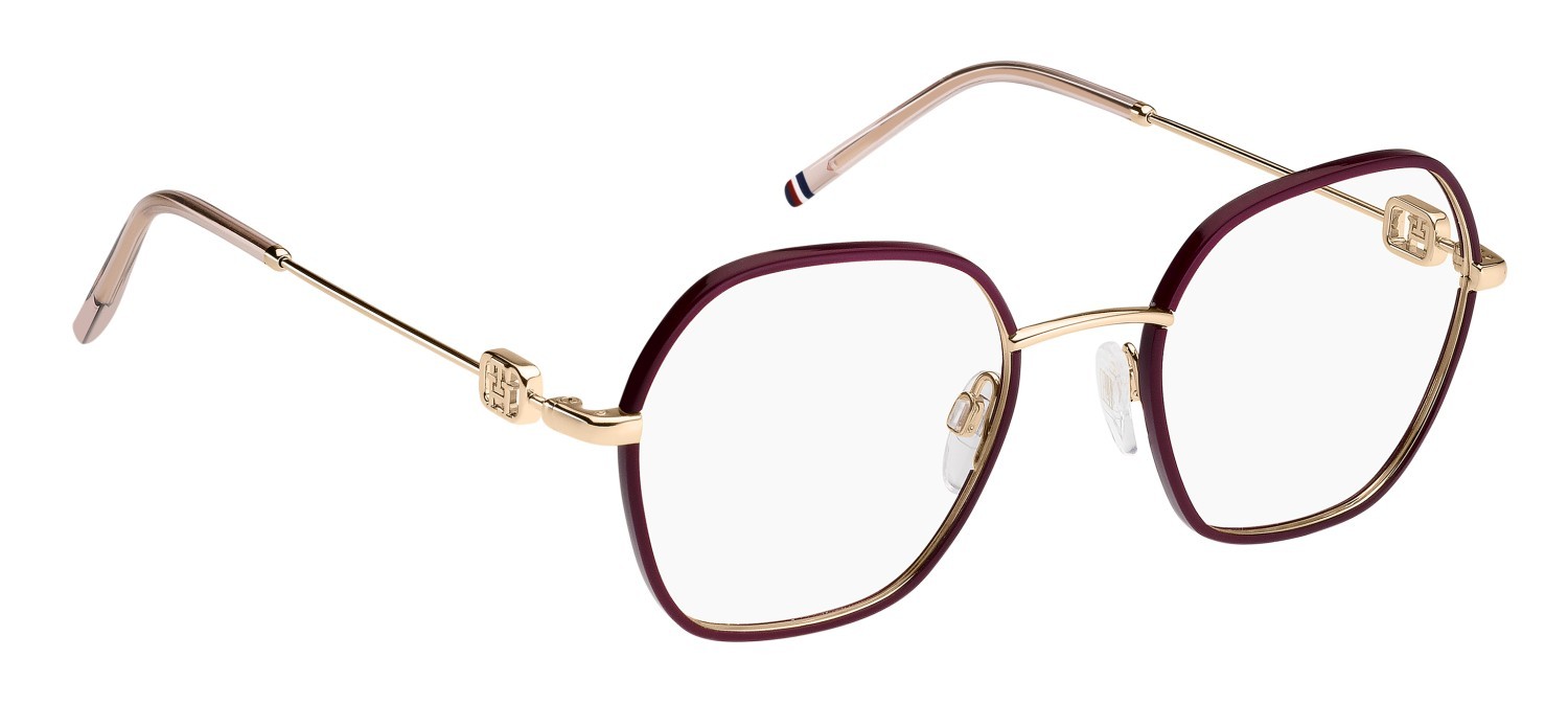 Occhiali da vista Tommy Hilfiger Th 2153 108892 NOA colore gold burgundy forma rettangolare 