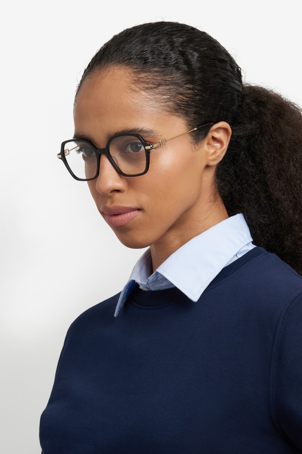 Eyeglasses Tommy Hilfiger Th 2154 108893 807 color black shape rectangle 