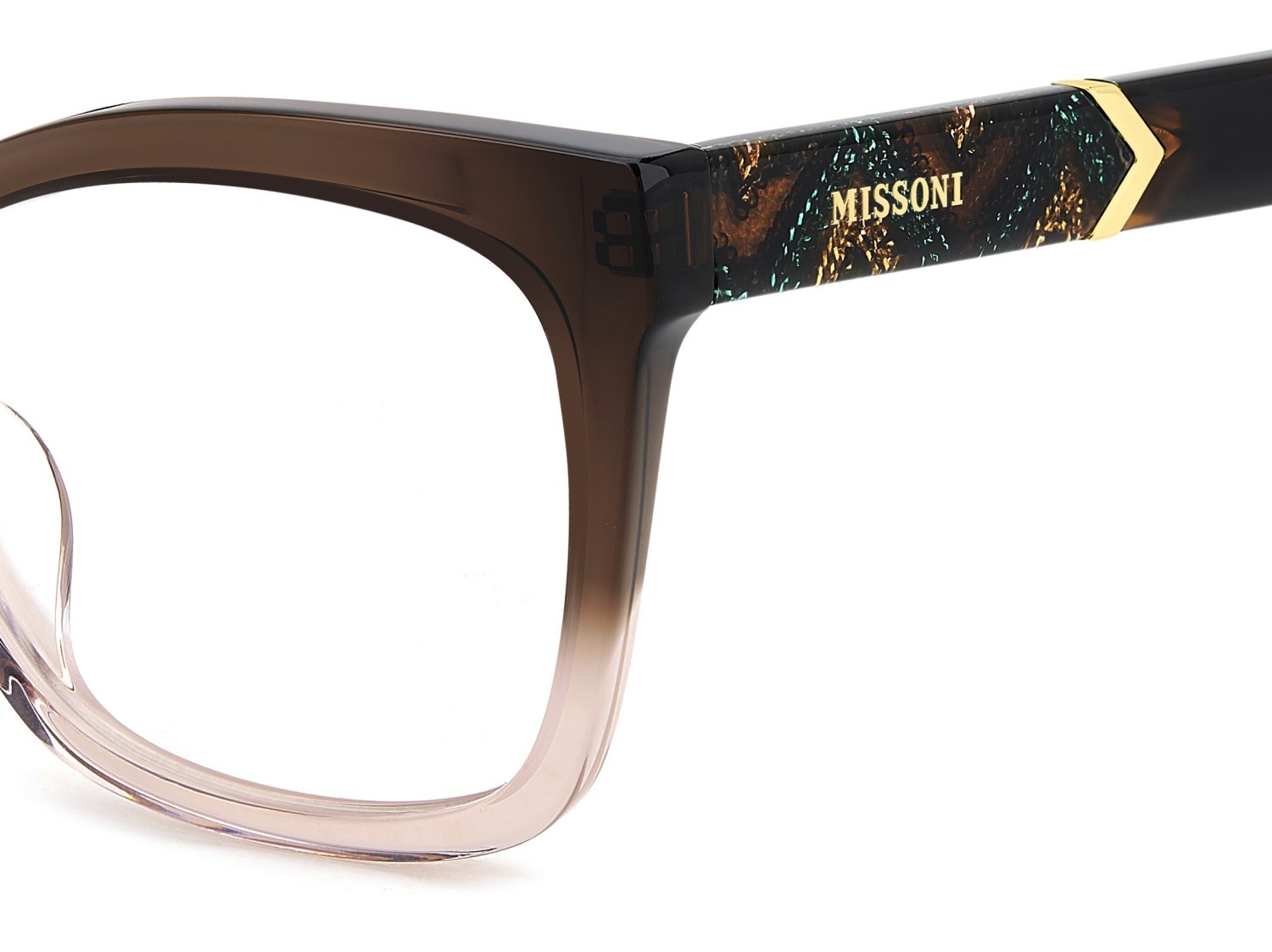 Occhiali da vista Missoni Mis 0191/G 108897 0MY colore brown shaded beige forma rettangolare 