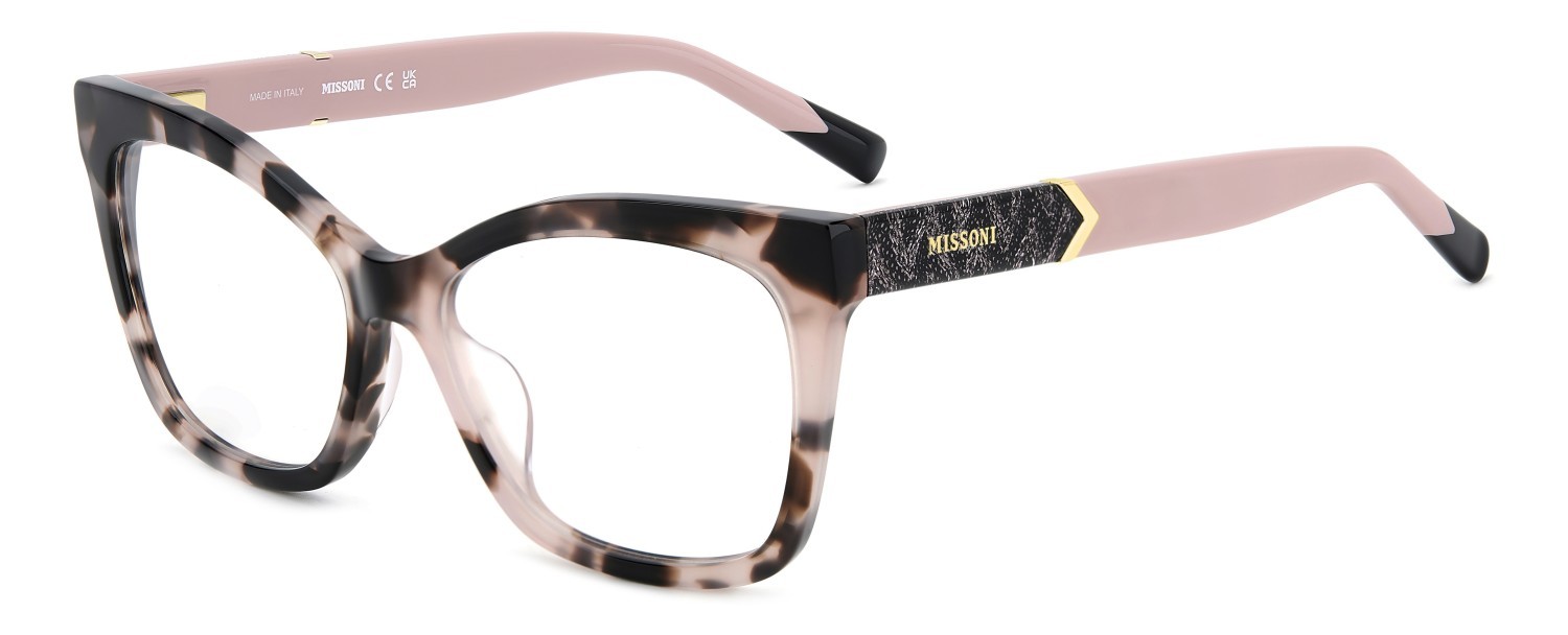 Occhiali da vista Missoni Mis 0191/G 108897 0T4 colore havana pink forma rettangolare 