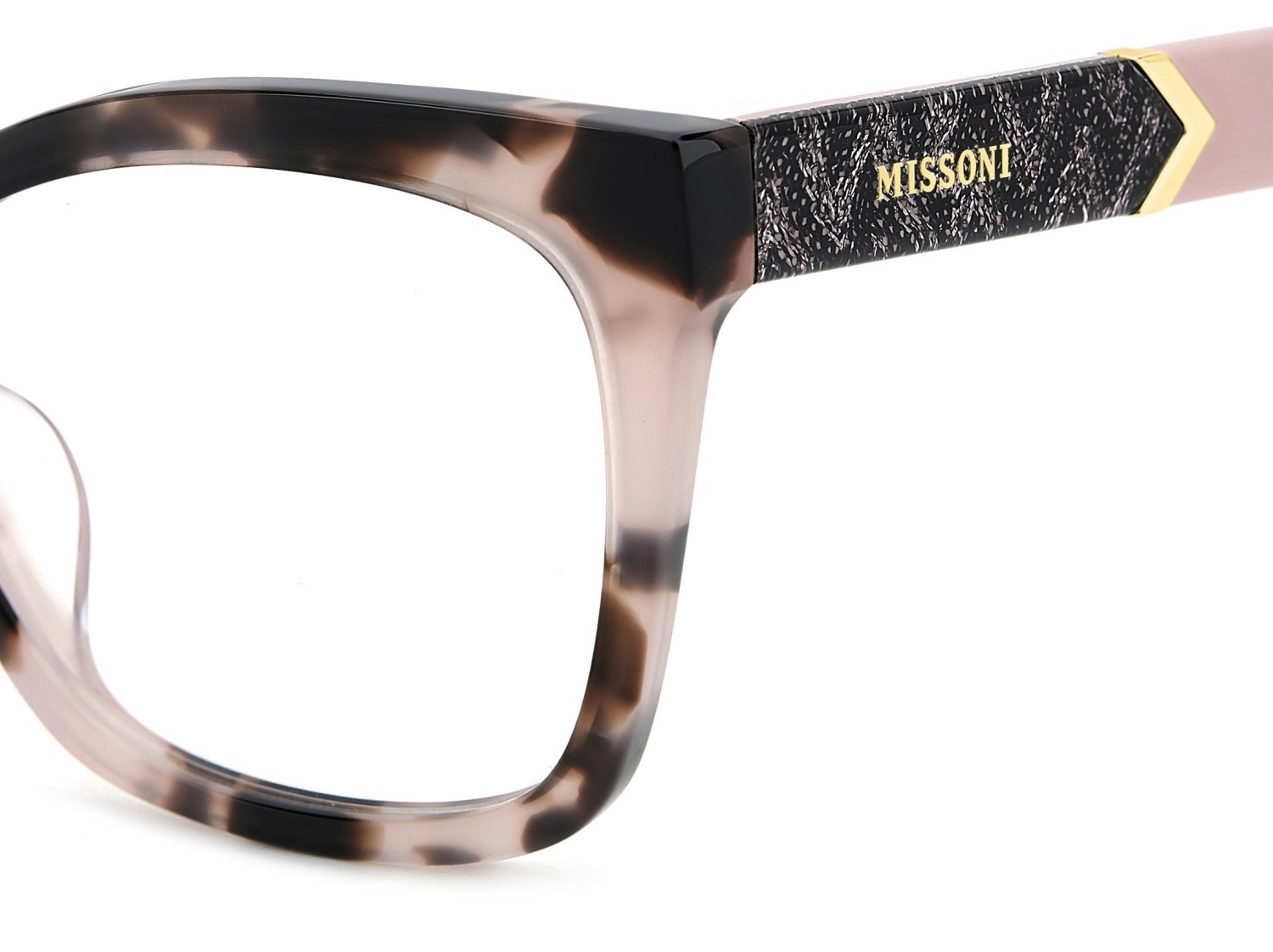 Occhiali da vista Missoni Mis 0191/G 108897 0T4 colore havana pink forma rettangolare 