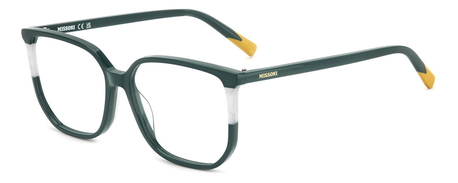 Occhiali da vista Missoni Mis 0202 108899 1ED colore green forma rettangolare 
