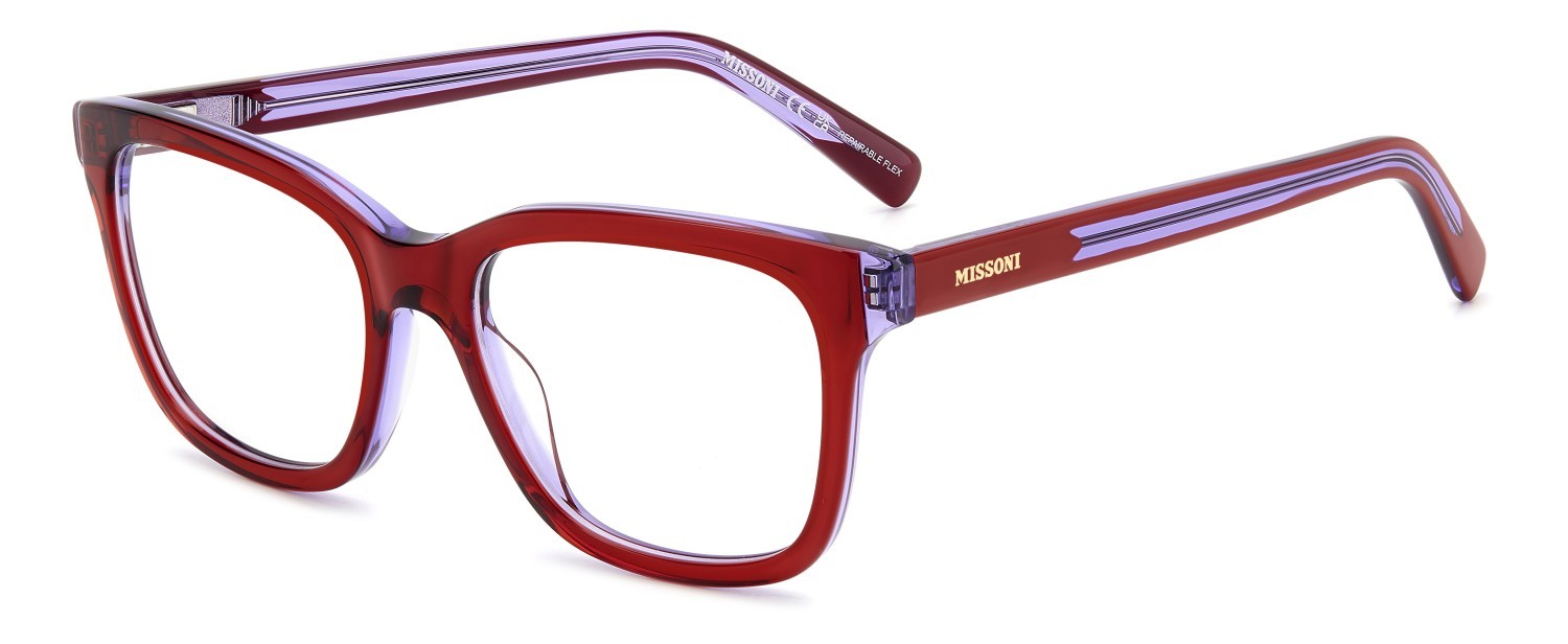 Occhiali da vista Missoni Mis 0209 108900 E2Y colore red violet forma rettangolare 