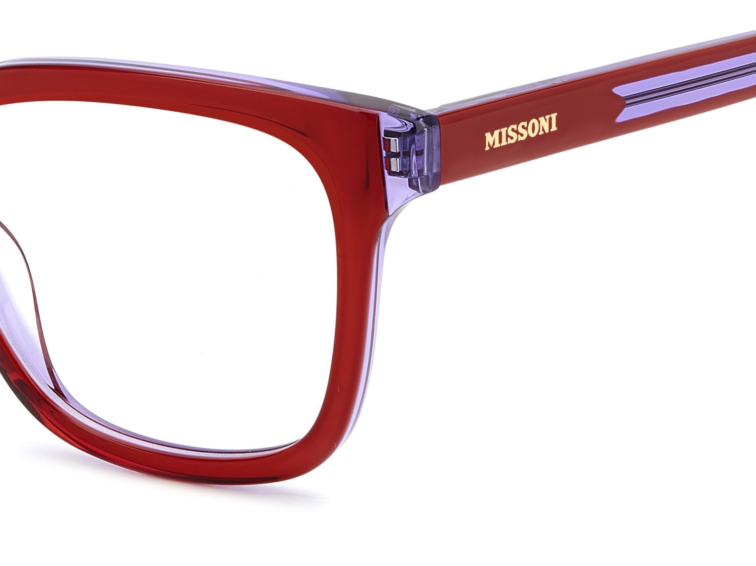 Occhiali da vista Missoni Mis 0209 108900 E2Y colore red violet forma rettangolare 