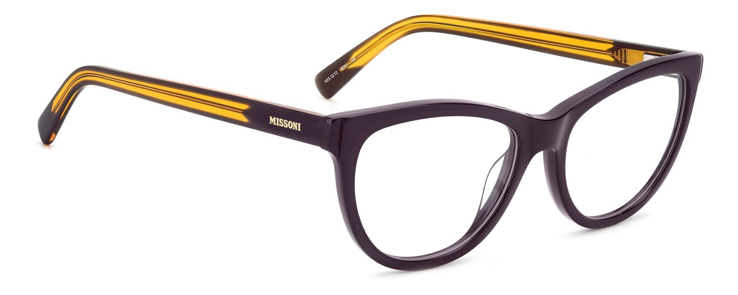 Occhiali da vista Missoni Mis 0210 108901 B3V colore violet forma cat eye 
