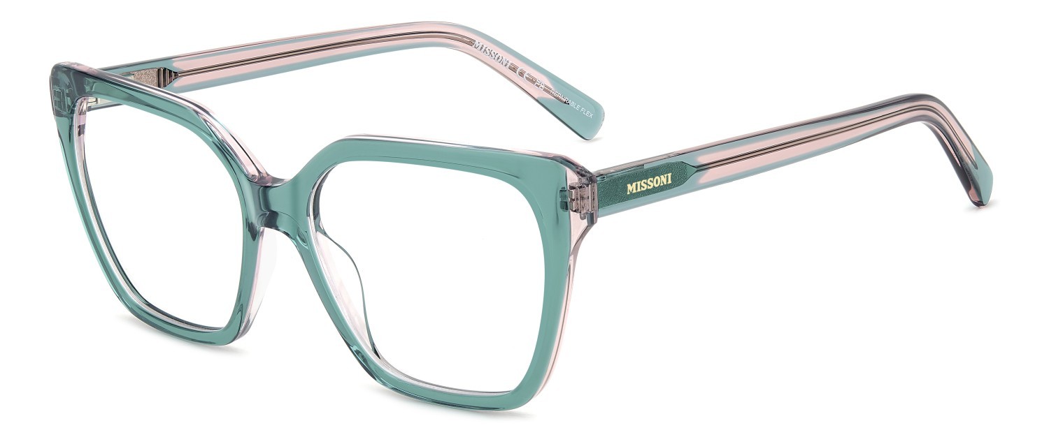 Brillen Missoni Mis 0211 108902 IWB farbe green pink form rechteckig 