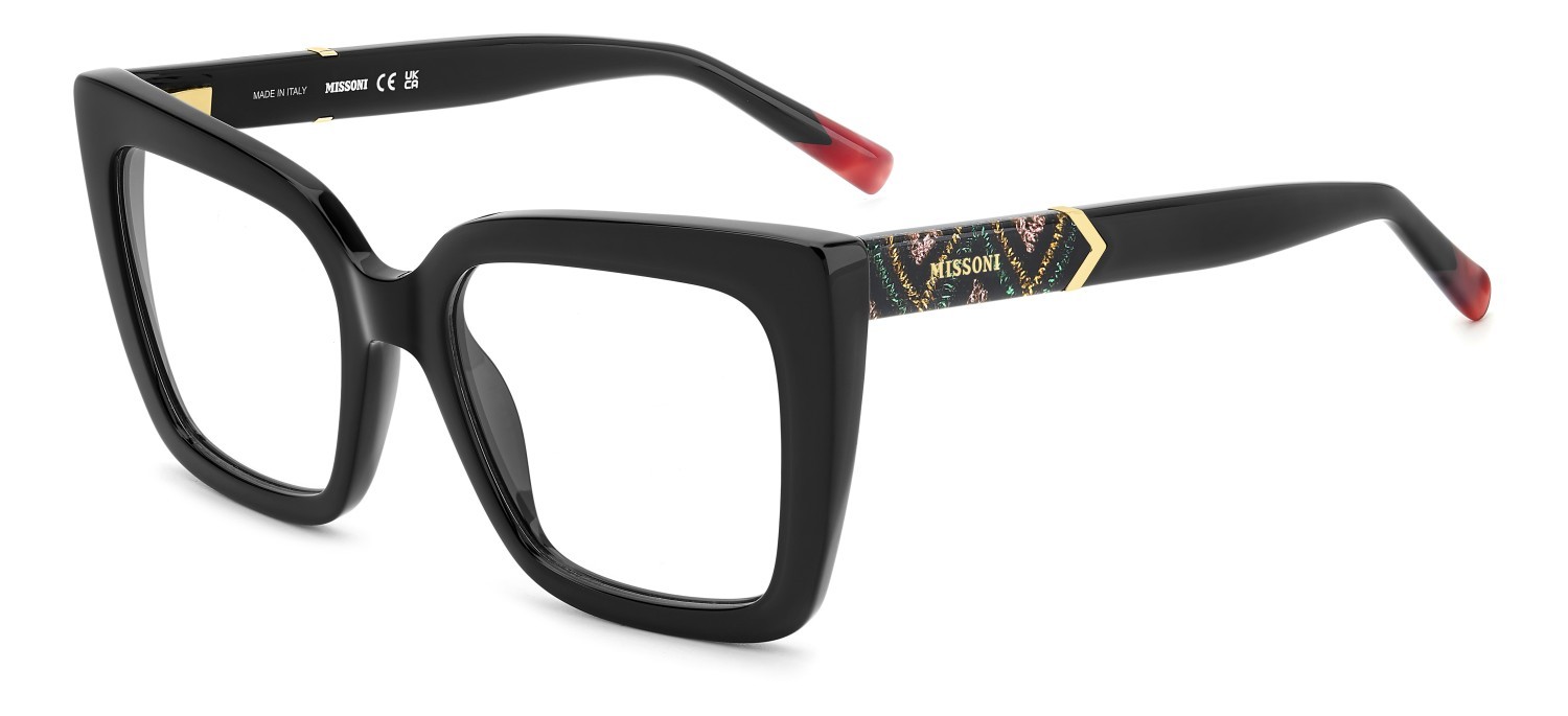 Occhiali da vista Missoni Mis 0189 108903 807 colore black forma rettangolare 