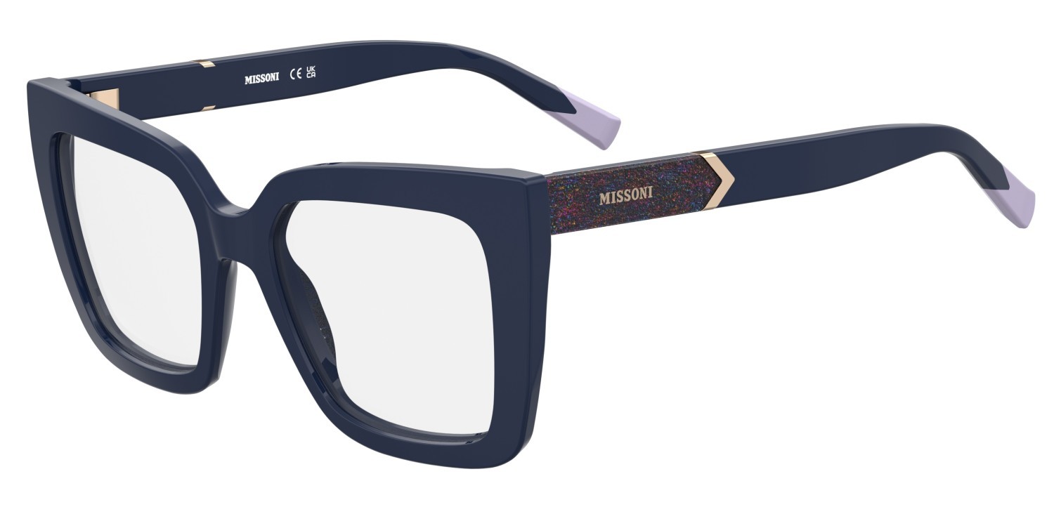 Brillen Missoni Mis 0189 108903 PJP farbe blue form rechteckig 