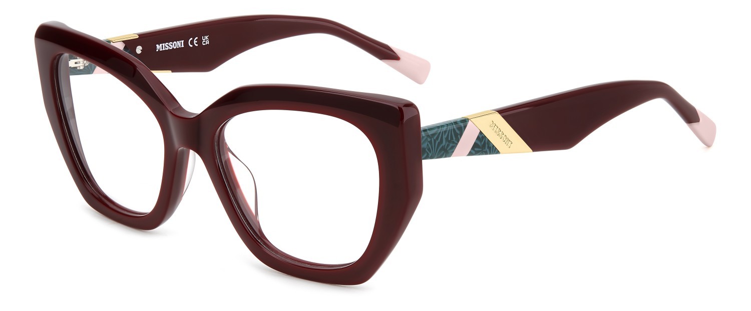 Occhiali da vista Missoni Mis 0195/G 108905 LHF colore burgundy forma rettangolare 
