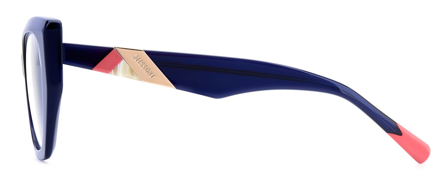 Eyeglasses Missoni Mis 0195/G 108905 PJP color blue shape rectangle 