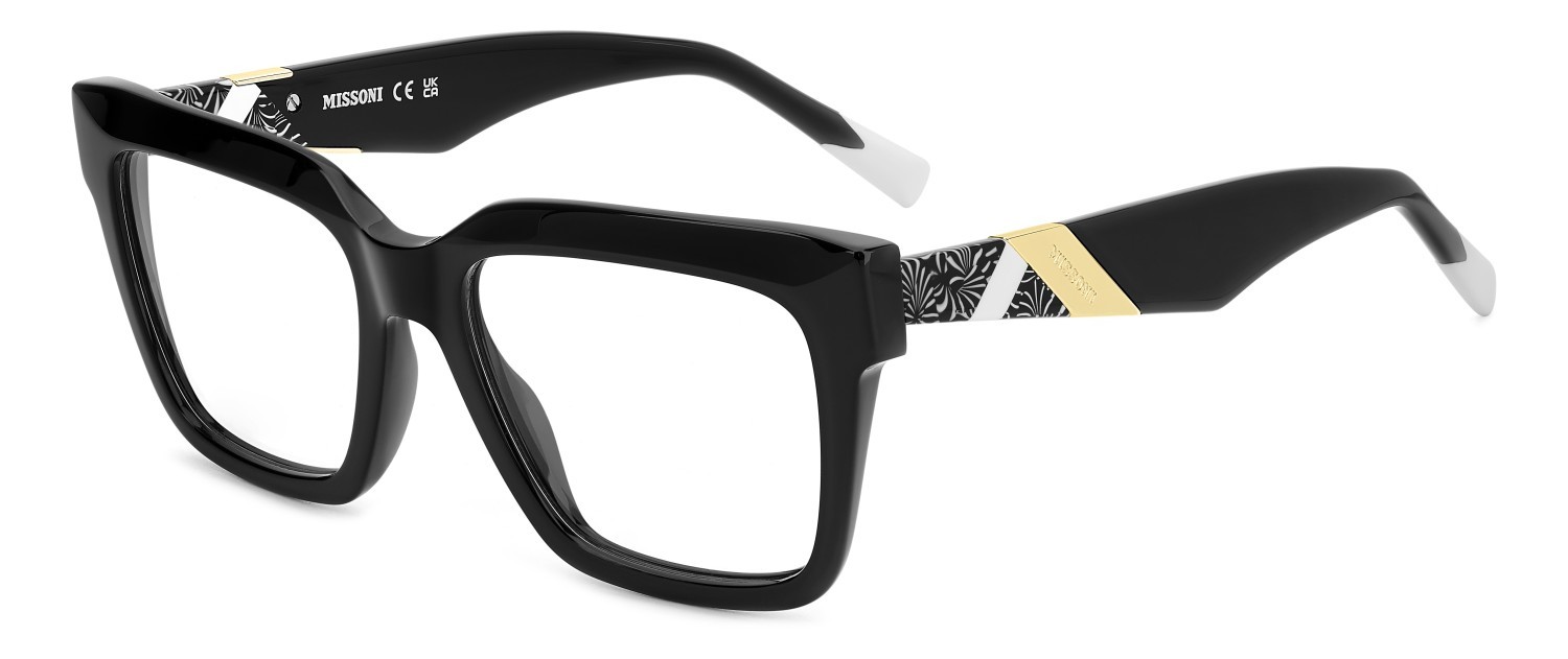 Occhiali da vista Missoni Mis 0196 108906 807 colore black forma rettangolare 