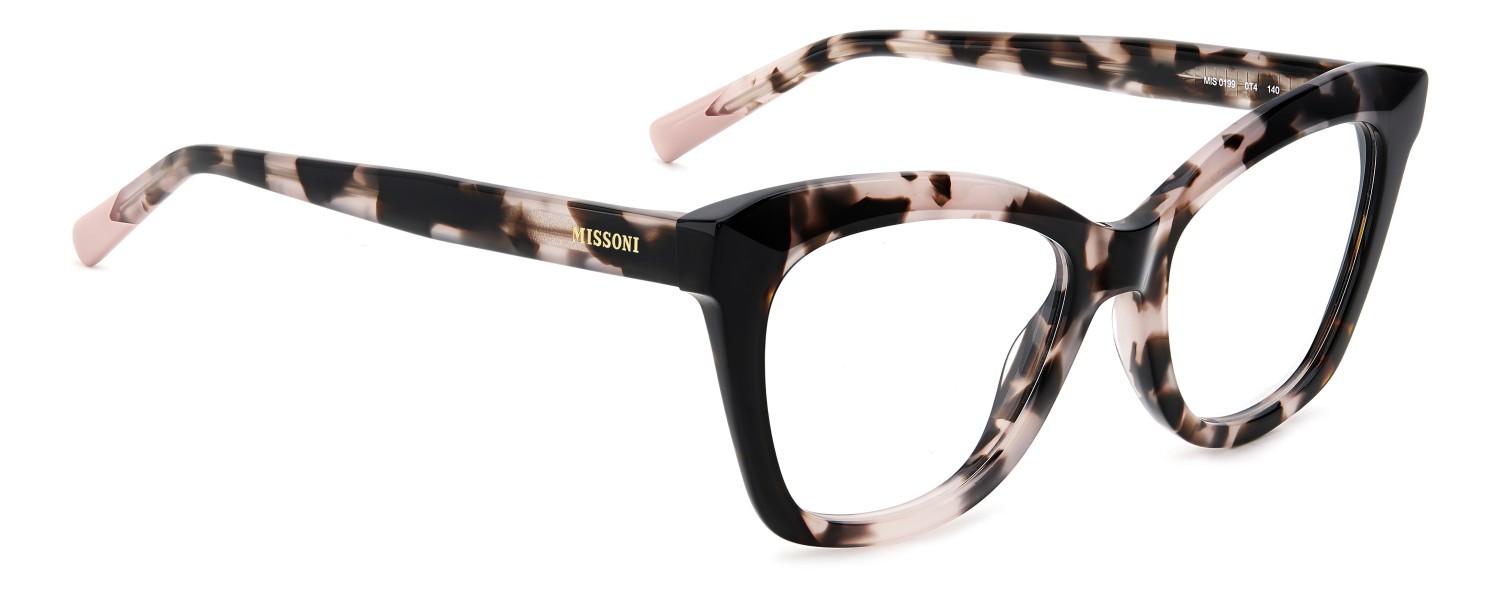 Occhiali da vista Missoni Mis 0199 108912 0T4 colore havana pink forma rettangolare 