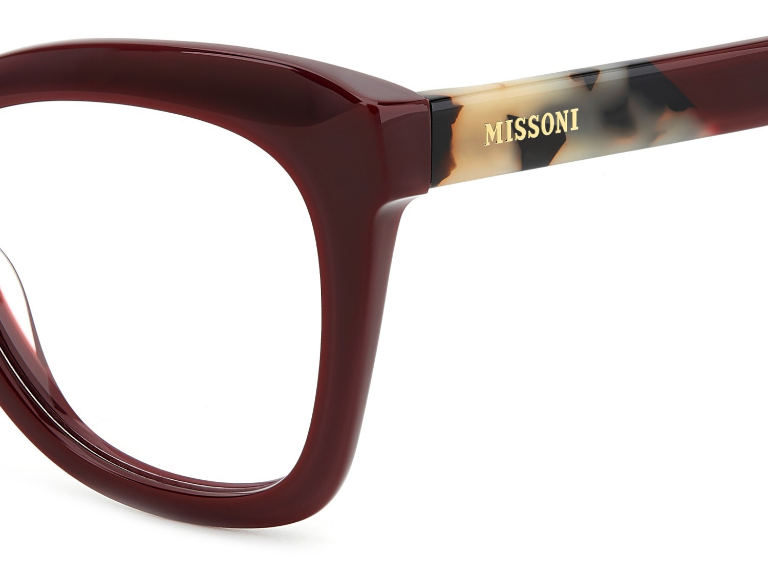 Occhiali da vista Missoni Mis 0199 108912 LHF colore burgundy forma rettangolare 
