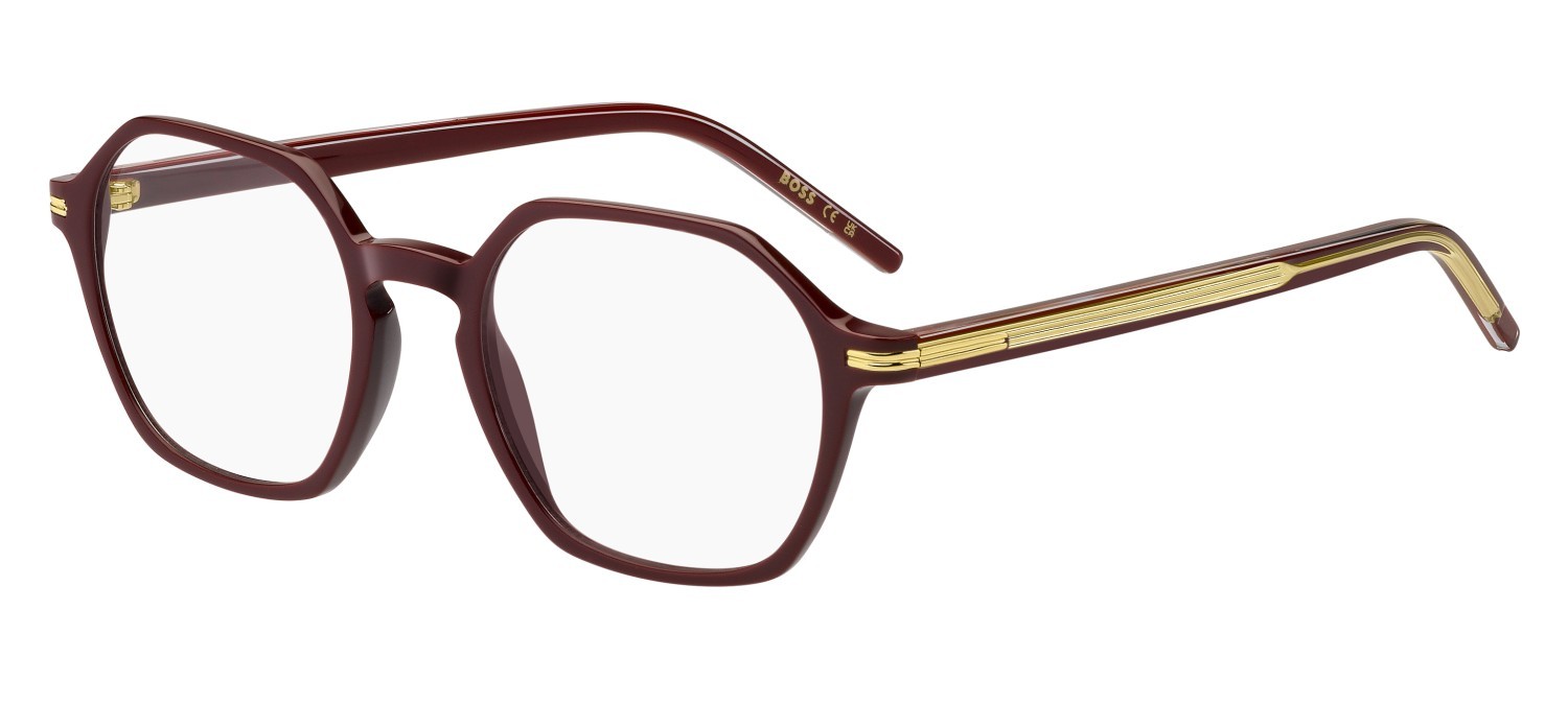 Occhiali da vista Hugo Boss 1737 108917 LHF colore burgundy forma rettangolare 