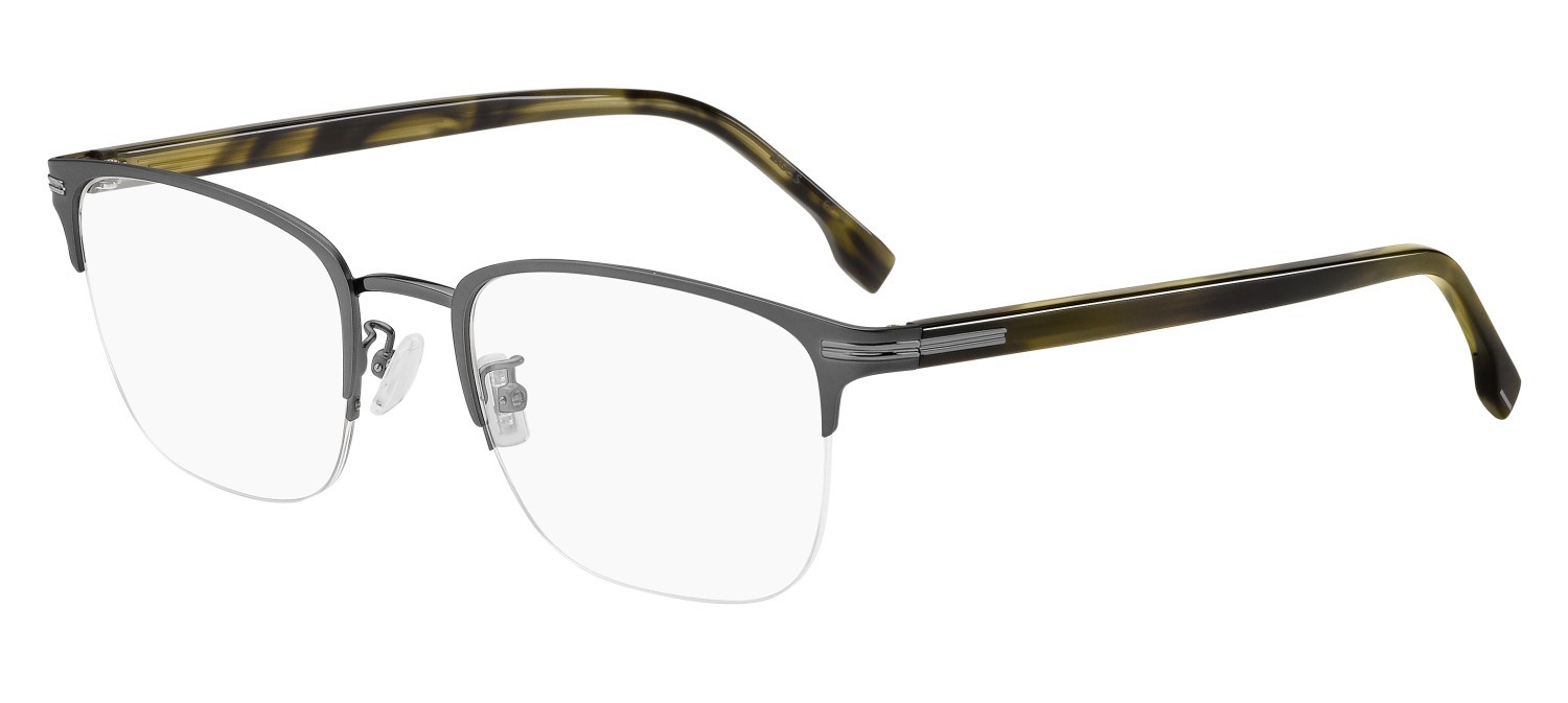 Eyeglasses Hugo Boss 1729/G 108918 SVK color matte ruthenium black shape rectangle 