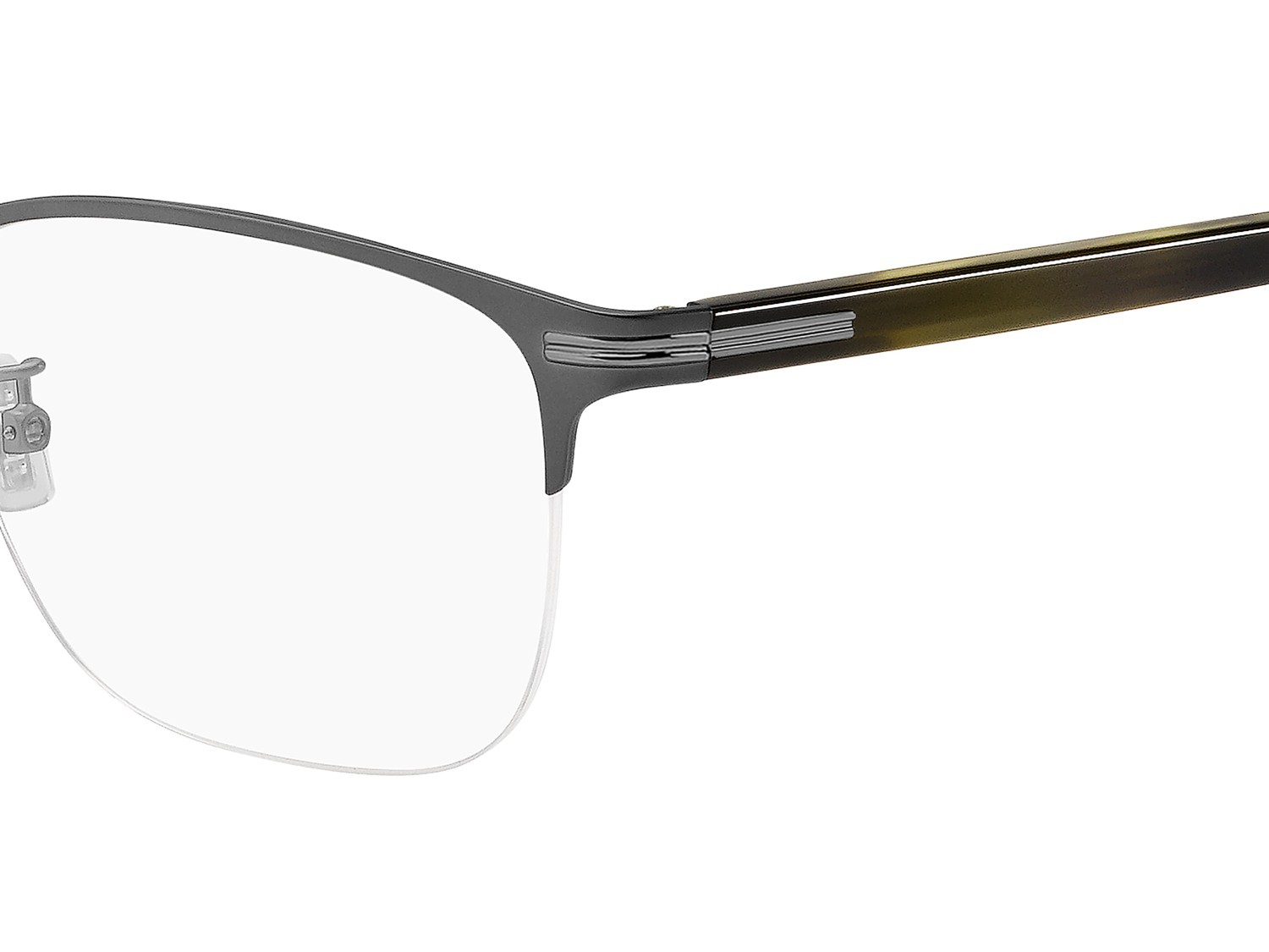 Eyeglasses Hugo Boss 1729/G 108918 SVK color matte ruthenium black shape rectangle 